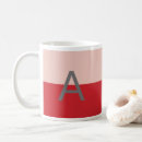 Recherche de rose rouge simple tasses Monogramme