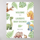 Search for dinosaur signs Watercolor