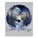 Recherche de loup de clair lune posters Forêt