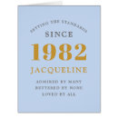 Recherche de 1982 anniversaire cartes 40 ans