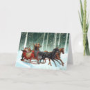 Search for sleigh ride christmas cards Horse