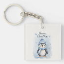 Search for penguin keychains Watercolor