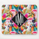 Recherche de palmier exotique tapis souris Monogramme