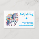 Search for paint party business cards Unicorn