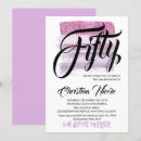 Search for amethyst birthday invitations Glitter