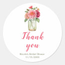 Search for mason jar bridal shower stickers Thank you