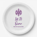 Search for purple christmas plates Chic
