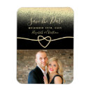 Recherche de gold save the date magnete Couple