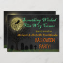 Search for crow halloween invitations Graveyard