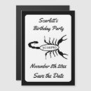 Recherche de signe zodiaque invitations Scorpion