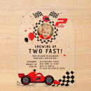 Search for cute race car birthday invitations Modern