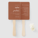 Search for wedding hand fans Terracotta
