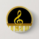 Recherche de notes musicales badges Noir