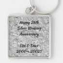 Search for 25th silver keychains Couple