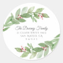 Search for holiday greenery stickers Return address