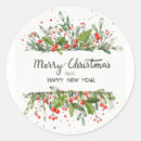 Search for merry christmas happy new year stickers Decorative