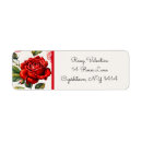 Search for valentines day return address labels Red roses