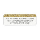 Search for return address labels Glitter
