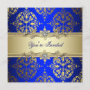 Search for blue and gold christmas invitations Party