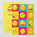 Search for emoji party invitations Yellow