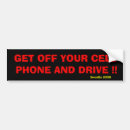 Search for get off phone bumper stickers Drive