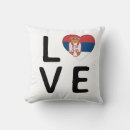 Recherche de serbe coussins Drapeau