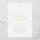 Search for foil first communion invitations Minimalist