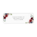 Search for rustic burgundy return address labels Script typography