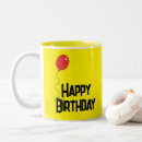 Search for birthday balloons mugs Typography