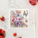 Search for pansy napkins Vintage