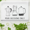 Search for coffee lover tea towels Black and white