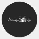 Search for for drummers stickers Heartbeat