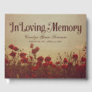 Search for rustic funeral guest books Vintage