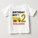 Search for construction baby shirts birthday