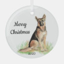 Search for german shepherd ornaments Watercolor