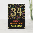 Search for 34th birthday cards 34 years old