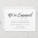 Search for elegant engagement party invitations Minimalist