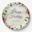 Search for christmas poinsettia plates Red and green