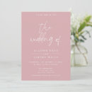 Search for mauve wedding invitations Minimalist