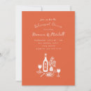 Search for orange rehearsal dinner invitations Whimsical