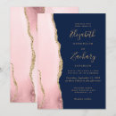 Search for navy and blush wedding invitations Watercolor