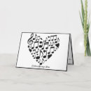 Search for black and white music cards Treble clef