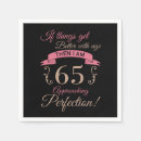 Search for 65th birthday napkins Funny