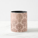 Search for pink damask mugs Elegant