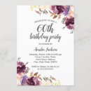 Search for spring 60th birthday invitations Botanical