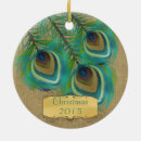 Search for peacock feather ornaments Vintage