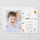 Search for pink halloween birthday invitations Two spooky