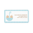 Search for twins return address labels Baby shower