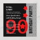 Search for funny 90th birthday invitations Ninety