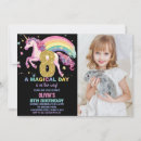 Recherche de licorne noire invitations Girl